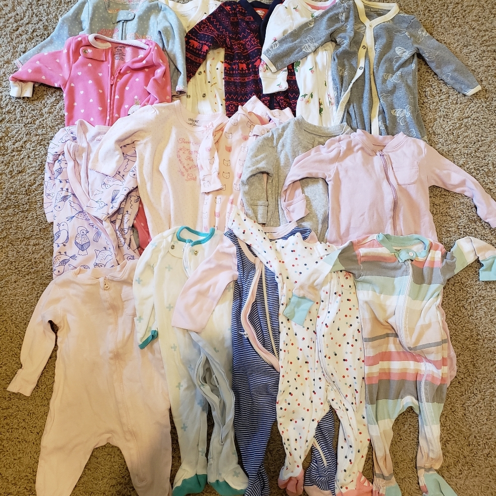 Infant girls sleeper lot